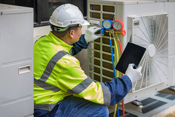 Professional Air Duct Cleaning technician working in Seneca Falls, NY